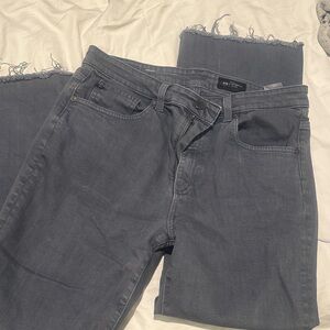 Women's dark grey AG crop Jeans